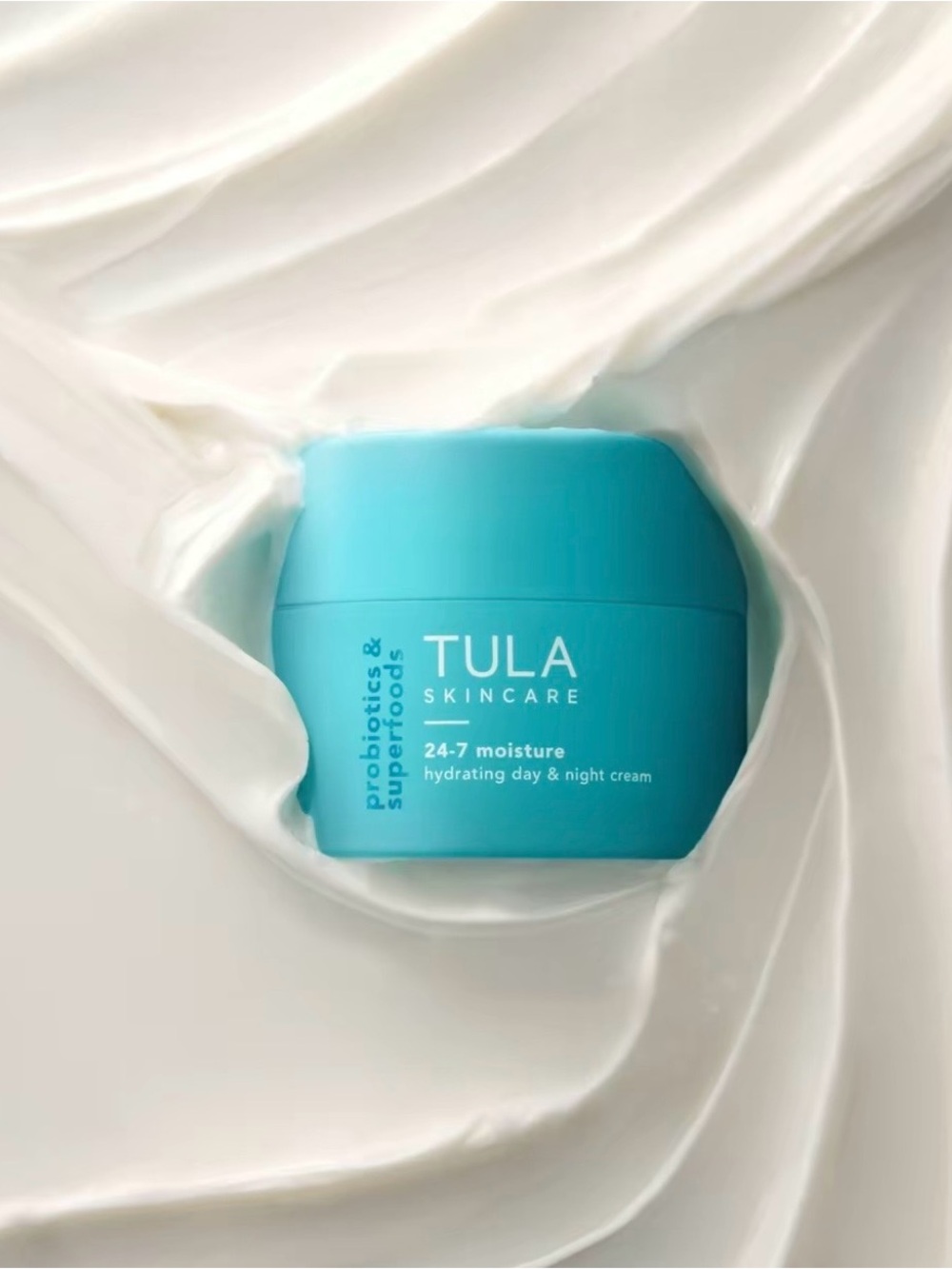 TULA 24-7 Moisture Cream in Aqua Jar